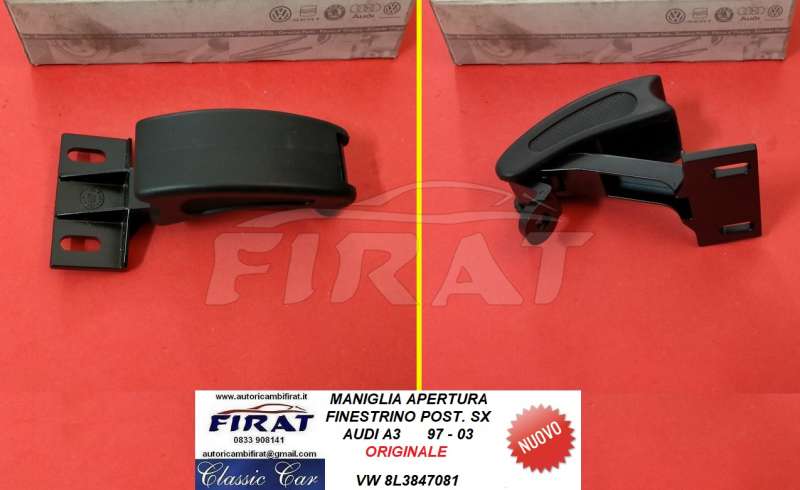 MANIGLIA APERTURA FINESTRINO AUDI A3 97-03 (8L3847081)